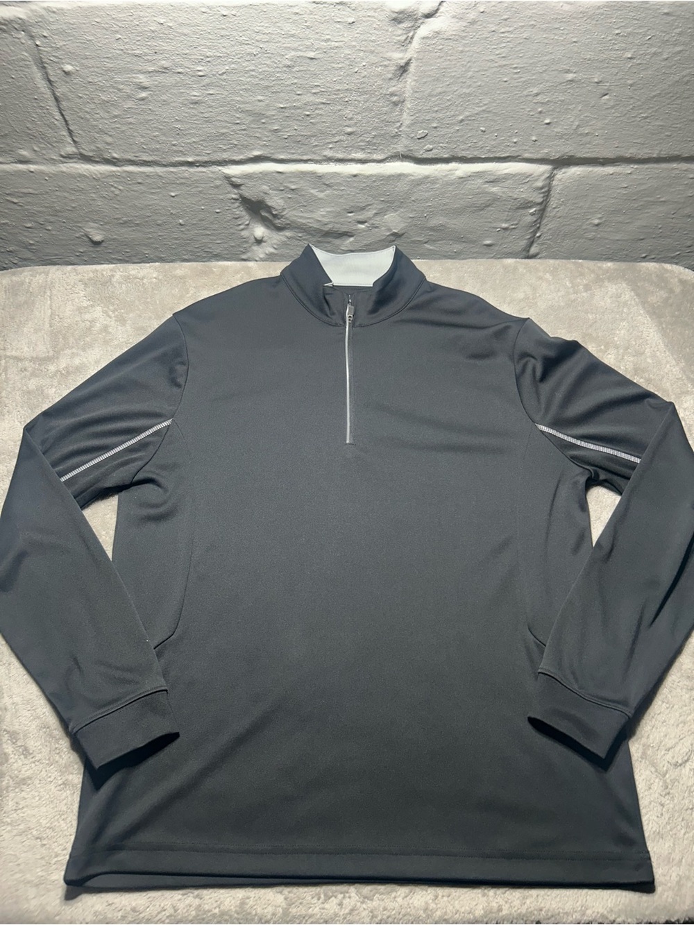 PGA Tour Black Quarter-Zip Performance Pullover